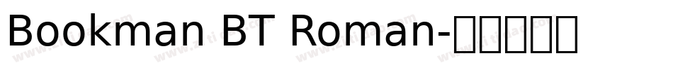 Bookman BT Roman字体转换
